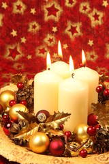 Christmas decoration with candles