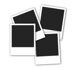 Collection of instant camera frames  vector