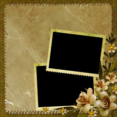 Vintage background with frames