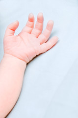 Obraz premium closeup of a baby hand