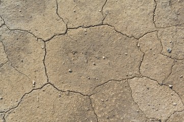 Broken dry clay texture
