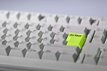 Computer Tasten zur Kasse