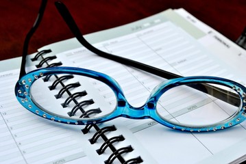 Appointment Book with Reading Glasses