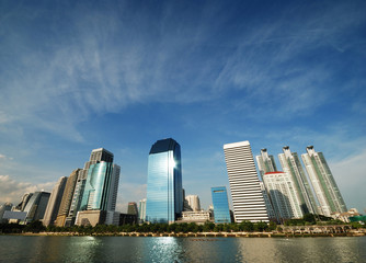 Naklejka premium Bangkok City Scape