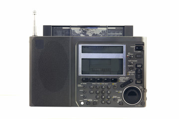 Fototapeta premium Portable All wave digital radio from 90-th