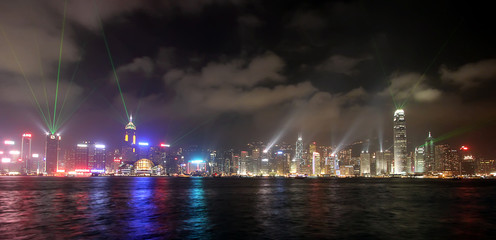 Fototapeta na wymiar Skyline Hongkong Island