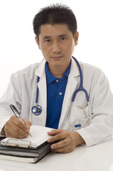 Doctor writing a prescription