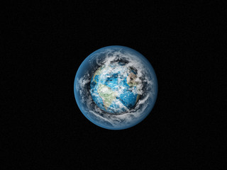 Blue Earth in space