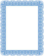 Certificate diploma template. Blank