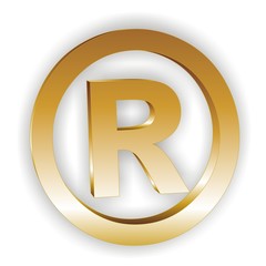 Icon Registered Trademark gold