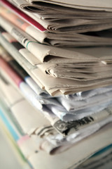 Stack of newspapers