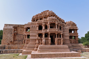 Fototapeta na wymiar Temple in Gwalior, India