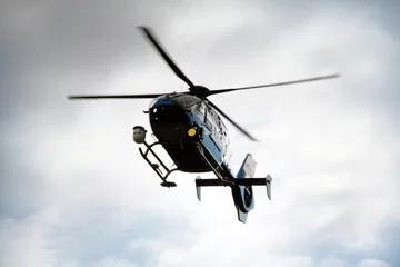 Papier Peint photo hélicoptère Hélicoptère de police