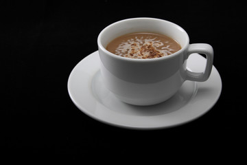 a  cup of coffee