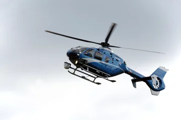 Deurstickers Helikopter politiehelikopter