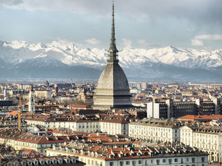 Turin view - obrazy, fototapety, plakaty