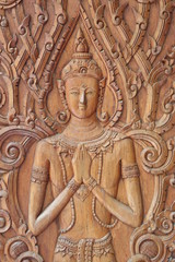 carving, Wat Phu Khao, Sahassakhan, Kalasin