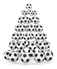 Football/soccer themed Christmas Tree © GP