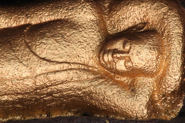 reclining buddha, Wat Phu Khao, Sahassakhan, Kalasin
