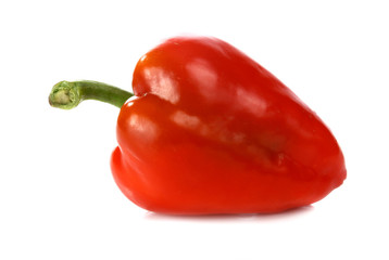 red pepper and green leaf