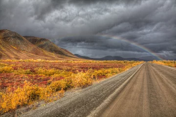 Foto auf Alu-Dibond Autobahn Regenbogen © Pete911