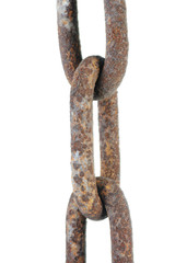 Rusty chain links