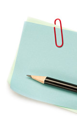 Paper clip isolated on white