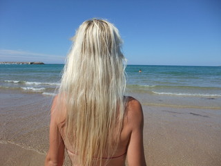 Femme Sur La Plage Buy This Stock Photo And Explore