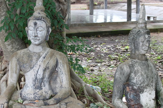 buddha image, Wat Prang Ku Ban Kwao, Mahasarakam