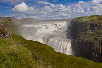 Gullfoss big waterfall - Iceland