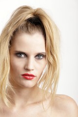 Naklejka premium young blond female beauty