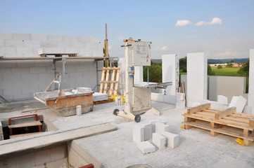 Baustelle, Bandsäge