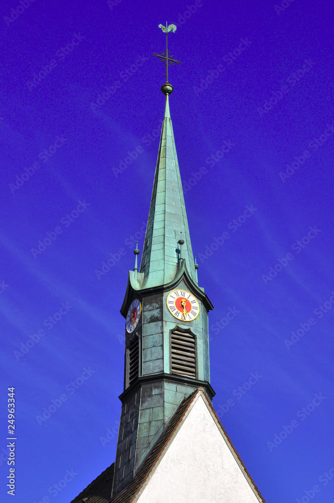 Sticker kirche in unteruhldingen - bodensee - deutschland