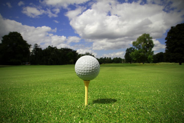 Ball on the tee
