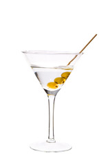 Martini isolated on white