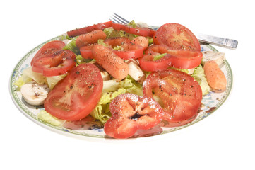 Fresh mixed salad for a healthy lunch, snack or dinner