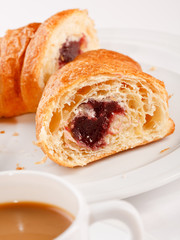 coffee and croissant