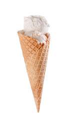 vanilla ice cream cone