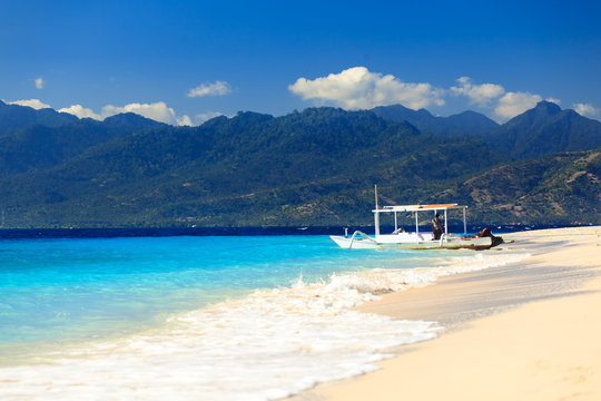 Summertime at the beach. Travangan gili.