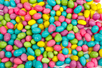 Fototapeta na wymiar Color candies beans background