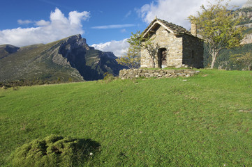 small shrine in Pyrenees