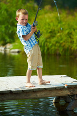 Kid fishing