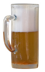 beer mug on a white