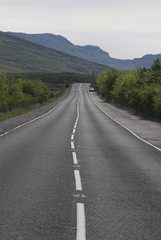 Empty Straight Country Road
