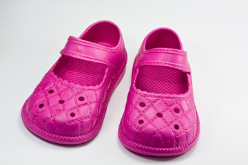 pink kid shoes