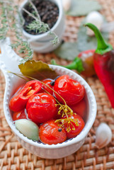 jars of cherry tomatoes