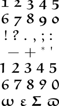 Zahlen & Satzzeichen