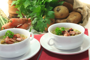 Grüne Bohneneintopf