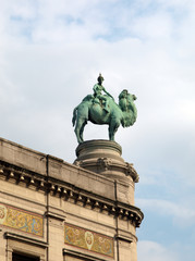 Obraz premium Zoo Antwerpen: Kamelreiter Denkmal