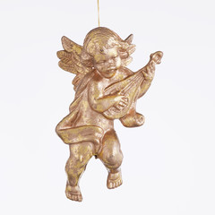 Cherub Playing a Lute Ornament
